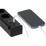 Brennenstuhl Bremounta Steckdosenleiste 5-fach, 2x USB-C schwarz, 3 Meter Kabel, 2x USB, mit Sicherheitsschalter