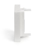 Digitus 45x45 mm Frontplatte für Kabelkanäle, Blende weiß, Mit Beschriftungsfeld 