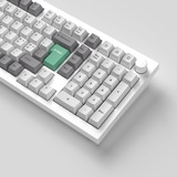 Keychron Cherry-Profile Dye-Sub PBT Full Keycap-Set - Gray White Mint, Tastenkappe weiß/mint, 137 Stück, DE-Layout (ISO)
