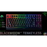 Razer Blackwidow V3 Tenkeyless, Gaming-Tastatur schwarz, DE-Layout, Razer Green