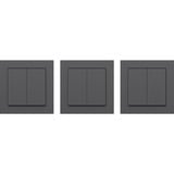 Senic Friends of Hue Smart Switch, Taster anthrazit, Dreierpack