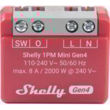 Shelly 1PM Mini Gen4, Relais rot