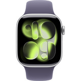 Apple Watch Series 11, Smartwatch silber, Aluminium, 42 mm, Sportarmband nebelviolett M/L