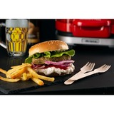 Ariete Hamburger-Grill Party Time, Elektro-Grillplatte rot/silber, 1.200 Watt, 50's Style