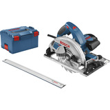 Bosch Handkreissäge GKS 65 GCE Professional blau, 1.800 Watt, L-BOXX, Führungsschiene FSN 1400