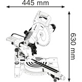 Bosch Paneelsäge GCM 80 SJ Professional, Kapp-und Gehrungssäge blau, 1.400 Watt