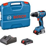 Bosch Professional Akku-Bohrschrauber GSR 18V-65 Professional, 18Volt blau, 2x Li-Ion Akku GBA18V 2,0Ah, in L-Case