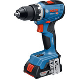 Bosch Professional Akku-Bohrschrauber GSR 18V-65 Professional, 18Volt blau, 2x Li-Ion Akku GBA18V 2,0Ah, in L-Case