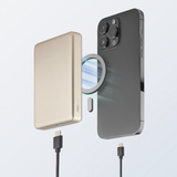 Intenso Magnetic Wireless Powerbank MW10000 Champagner champagner, 10.000 mAh, MagSafe, PD