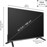 JVC LT-43VF7555, LED-Fernseher 108 cm (43 Zoll), schwarz, FullHD, Tripple Tuner, TiVo