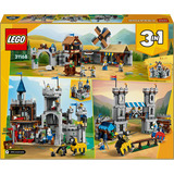 LEGO 31168 Creator 3-in-1 Ritterburg im Mittelalter, Konstruktionsspielzeug 