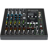 MACKIE Onyx8 , Mischpult schwarz, 8-Kanal Premium Analogmixer mit Multi-Track