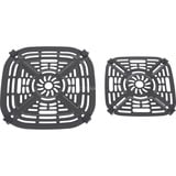 Ninja CRISPi 4-in-1 tragbare Glas-Heißluftfritteuse "Stone" grau/transparent, 1.700 Watt, 2 Körbe 1,4 und 3,8 Liter