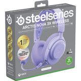 SteelSeries Arctis Nova 3X Wireless Lavender, Gaming-Headset lavendel, Für Xbox, Bluetooth, WiFi, Mobile App Control