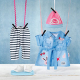 ZAPF Creation BABY born® Deluxe Jeans Kleid 43cm, Puppenzubehör 