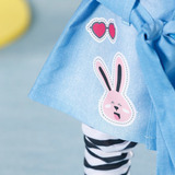 ZAPF Creation BABY born® Deluxe Jeans Kleid 43cm, Puppenzubehör 