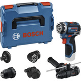 Bosch Akku-Bohrschrauber GSR 12V-32 FC Professional, 12Volt blau/schwarz, ohne Akku und Ladegerät, inkl. 5 Aufsätze, L-BOXXX