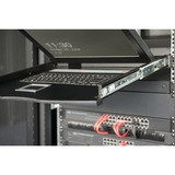 Digitus Modulare HD LCD KVM Konsole mit 19" TFT 8 Port VGA, KVM-Switch schwarz, deutsches Tastaturlayout, 8 Port VGA KVM-Switch, Touchpad