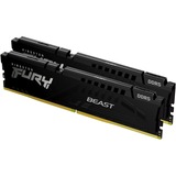 Kingston FURY DIMM 32 GB DDR5-5200 (2x 16 GB) Dual-Kit, Arbeitsspeicher schwarz, KF552C40BBK2-32, FURY Beast, INTEL XMP