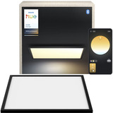 Philips Hue Hue White Ambiance Aurelle Quadratische Panelleuchte, LED-Leuchte schwarz