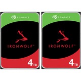 Seagate IronWolf NAS 4 TB CMR 2x, Festplatte 2er Bundle, SATA 6 Gb/s, 3,5"