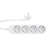 Shelly Steckdosenleiste Power Strip 4 Gen4 weiß, 1,5 Meter Kabel, mit Energiemessung