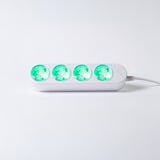 Shelly Steckdosenleiste Power Strip 4 Gen4 weiß, 1,5 Meter Kabel, mit Energiemessung