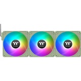 Thermaltake CT120 EX Reverse ARGB Sync PC Cooling Fan, Gehäuselüfter hellgrün, 3er Pack, 120 mm