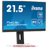 iiyama ProLite XUB2293HSU-B7, LED-Monitor 54.5 cm (21.5 Zoll), schwarz (matt), FullHD, IPS, Adaptive-Sync, Einstellbarer Standfuß, 100Hz Panel