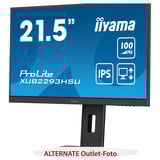 iiyama ProLite XUB2293HSU-B7, LED-Monitor 54.5 cm (21.5 Zoll), schwarz (matt), FullHD, IPS, Adaptive-Sync, Einstellbarer Standfuß, 100Hz Panel