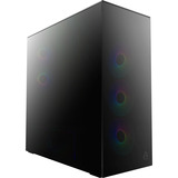 ARCTIC Xtender Mirror Black Design, Tower-Gehäuse schwarz, Tempered Glass x 2 (verspiegelt)