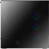 ARCTIC Xtender Mirror Black Design, Tower-Gehäuse schwarz, Tempered Glass x 2 (verspiegelt)