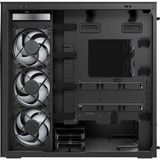 ARCTIC Xtender Mirror Black Design, Tower-Gehäuse schwarz, Tempered Glass x 2 (verspiegelt)