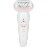 Braun Silk-épil 9-030 SensoSmart, Epiliergerät weiß/pink
