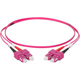 Digitus LWL Patchkabel, Duplex, SC > SC Stecker, Multimode OM4 violett, 1 Meter