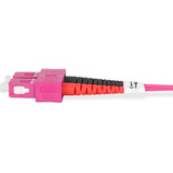 Digitus LWL Patchkabel, Duplex, SC > SC Stecker, Multimode OM4 violett, 1 Meter