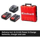 EINHELL Professional Akku-Schlagbohrschrauber TP-CD 18/50 Li-i BL, 18Volt rot/schwarz, 2x Li-Ionen Akku 2,0Ah