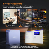 GEEKOM AX8 MAX, Mini-PC silber, Windows 11 Pro