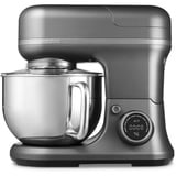 Medion Life 3-in-1 Digitale Küchenmaschine MD18430 grau, 1.200 Watt, 5 Liter Schüssel, inkl. Fleischwolf und Mixeraufsatz