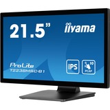 iiyama ProLite T2238MSC-B1, LED-Monitor 54.5 cm (21.5 Zoll), schwarz (matt), FullHD, IPS, Touchscreen