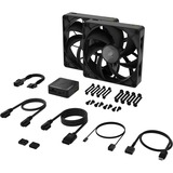 Corsair RX140 MAX Thick, Gehäuselüfter schwarz, 2er Pack, 140 mm