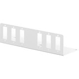 Digitus Adapterplatte für LWL Unibox Kompakt zur Wandmontage, Halterung hellgrau, für 6x SC Duplex, LC Quad Kupplungen