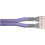 Digitus Professional Cat.6 U/UTP Verlegekabel Duplex, Dca-s2,d2,a1 violett, 500 Meter Trommel