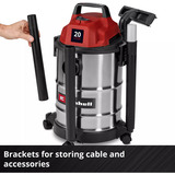 EINHELL TC-VC 2045 S, Nass-/Trockensauger silber/rot