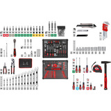 KWB Werkzeugkoffer, 80-teilig, Werkzeug-Set Aluminiumkoffer, abschließbar