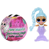 MGA Entertainment L.O.L. Surprise Mermaids! Makeover Magic Baby Sisters, Spielfigur sortierter Artikel, eine Figur