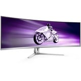 Philips Evnia 49M2C8900, Gaming-Monitor 124.3 cm (48.9 Zoll), weiß, DQHD, QD OLED, HDMI, DisplayPort, USB-C, curved, HDR True Black 400, 240Hz Panel