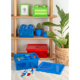 Room Copenhagen LEGO Storage Brick 4 Top Lid Translucent, Aufbewahrungsbox hellgrün/transparent