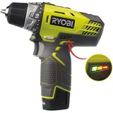 Ryobi Akku-Kompaktschrauber R12DD-220S, 12Volt, Bohrschrauber grün/schwarz, Li-Ion Akku 2,0Ah, Werkzeugtasche