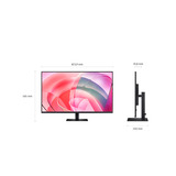 SAMSUNG ViewFinity S37D702EAU, LED-Monitor 94 cm (37 Zoll), schwarz, UltraHD/4K, VA, HDMI, DP